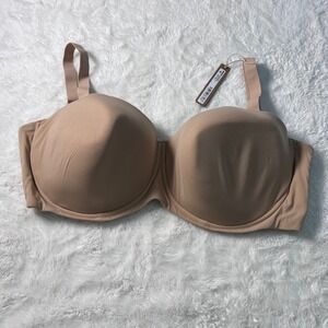 Skims Women's Fits Everybody Strapless Bra Clay Tan Size 42DDDD‎ BA-BAN-3151 NWT